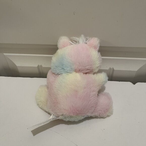 Fuzzy Friends Pink Tie Dye Plush Baby Unicorn 6" Stuffed Animal Toy - Picture 7 of 8